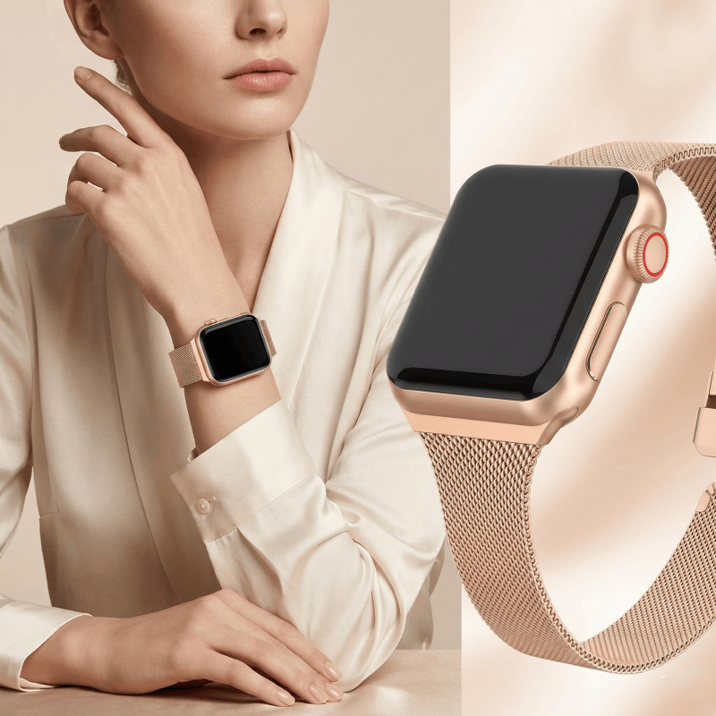 Mesh Coil Strip - Pulseira Milanese Loop para Apple Watch