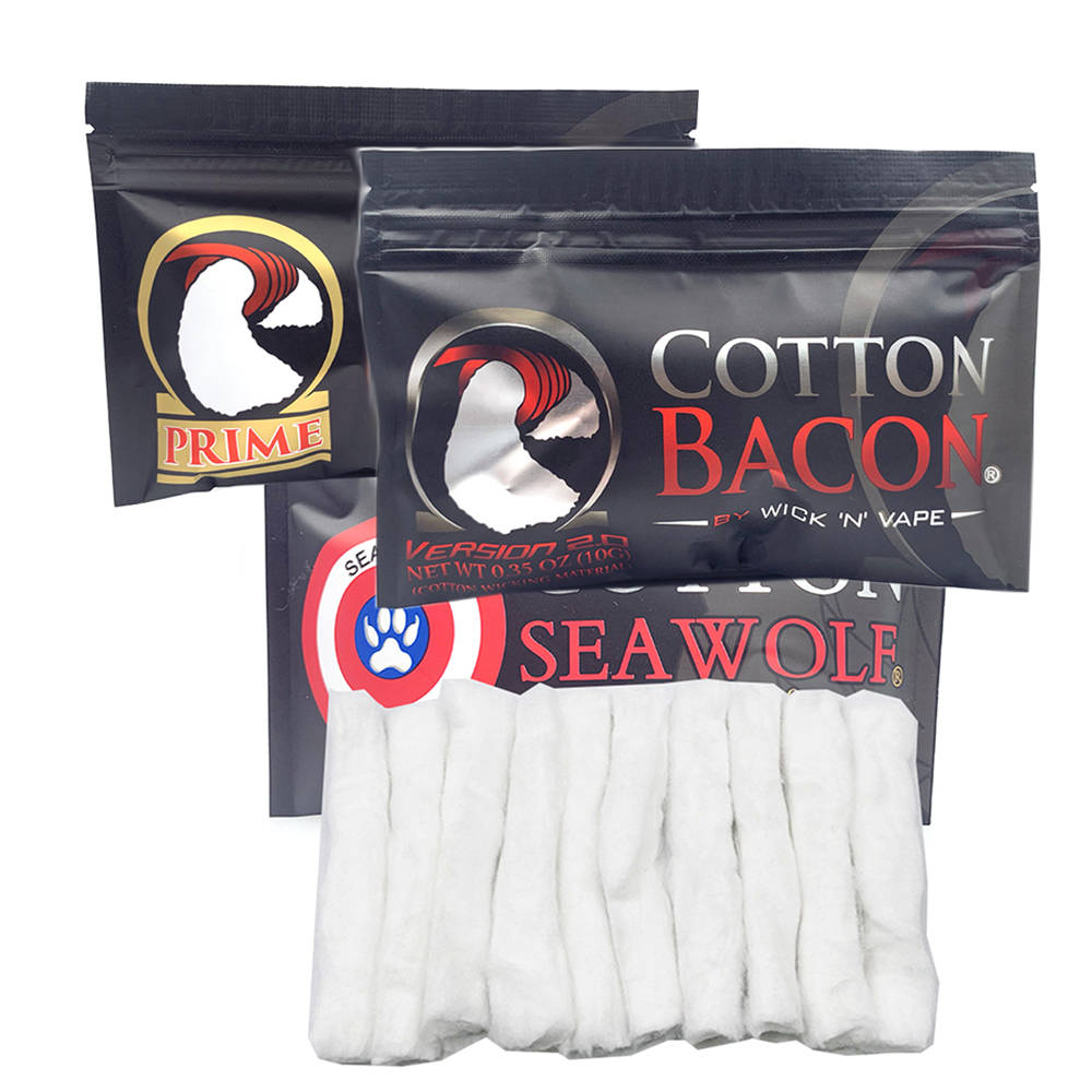 2 pacote de algodão bacon prim - Vaping Goods avaliação e preço