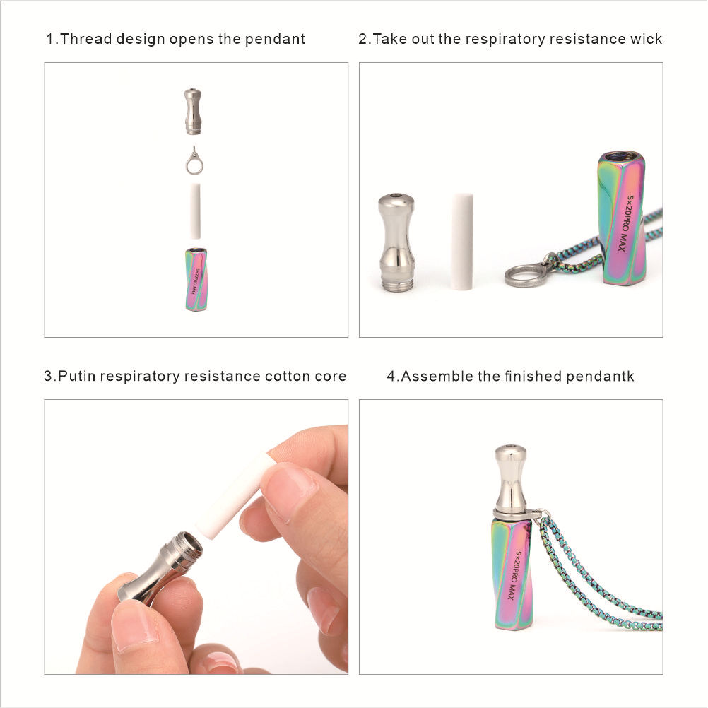 Colar Inalador de Aço Inoxidáv - Vaping Air avaliação e preço
