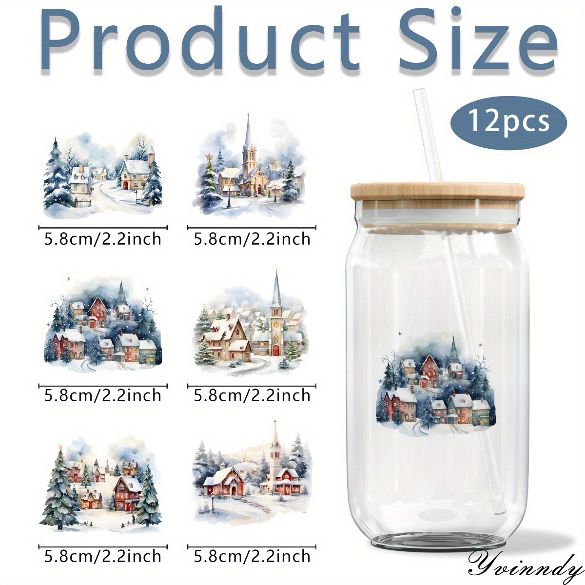 Conjunto de 12 Adesivos de Nat - Rdta Tank Glass avaliação e preço
