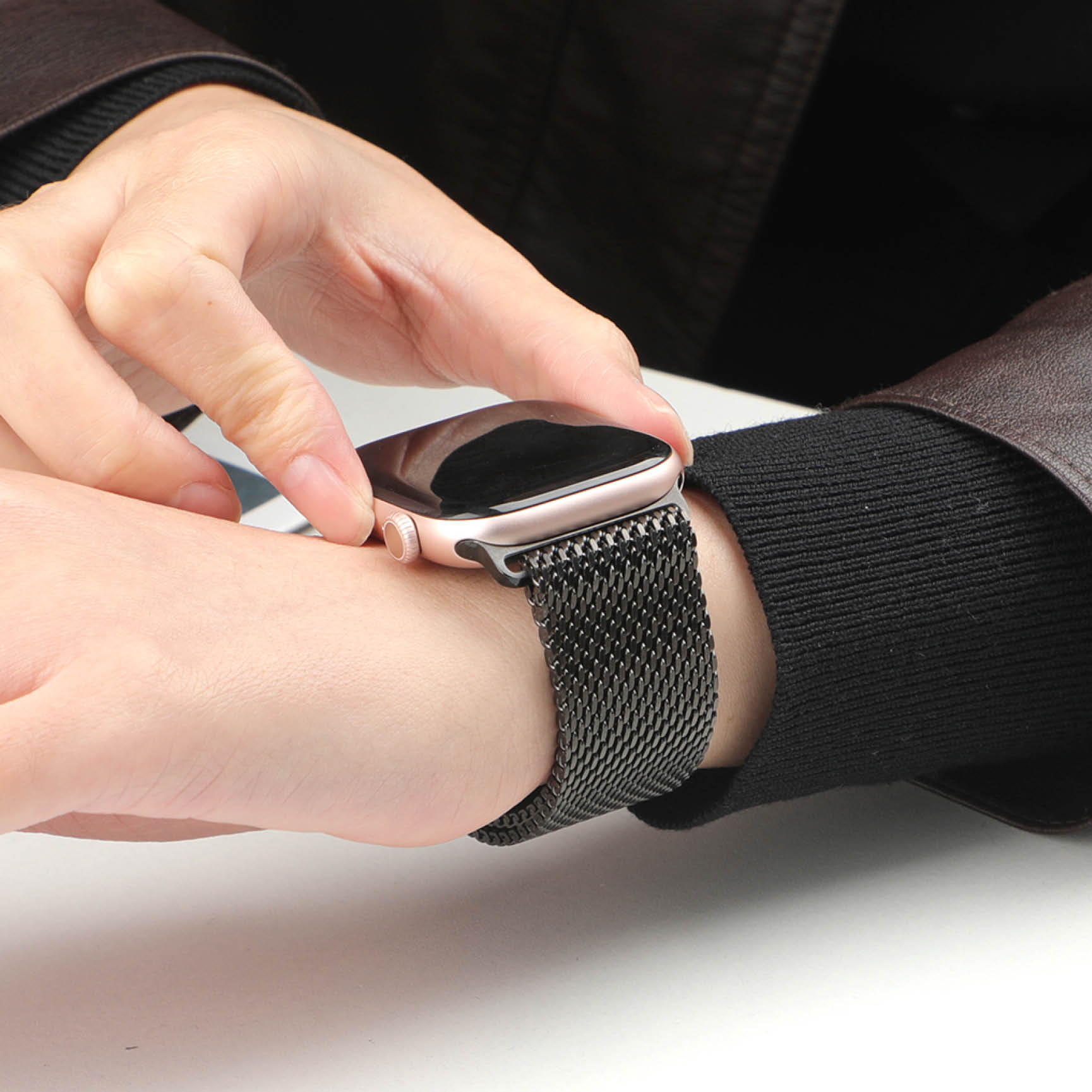 Pulseira de metal grossa para  - Mesh Coil Strip avaliação e preço